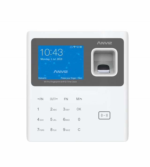 Anviz W1 Pro Fingerprint and RFID Time and Attendance Terminal