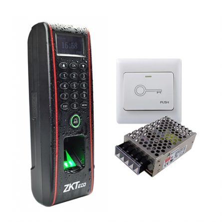 ZKTeco Fingerprint & RFID Standalone Access Control Bundle - Outdoor ...