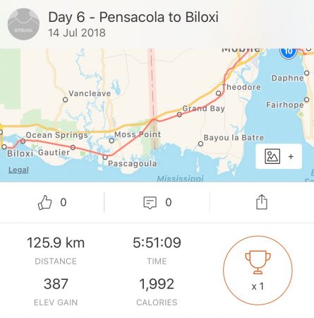 Day 6 - Mobile to Biloxi