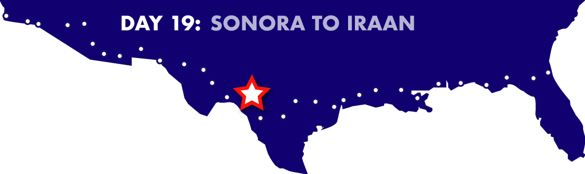 Day 19: Sonora to Iraan
