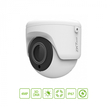 ZKTeco E Series 4MP IR Motorised Dome Network Camera with PoE