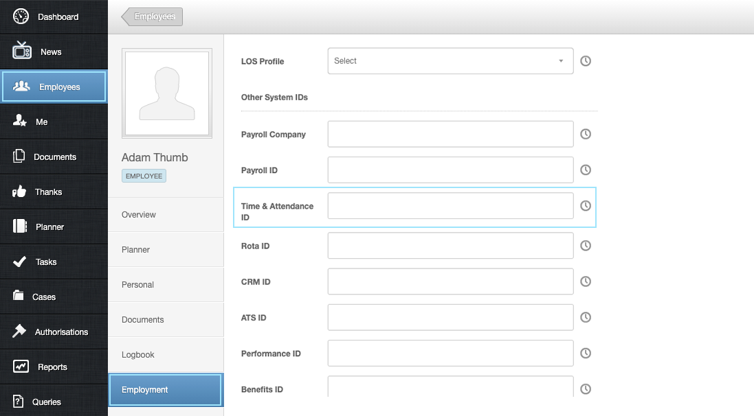 PeopleT&A Employee Time & Attendance ID