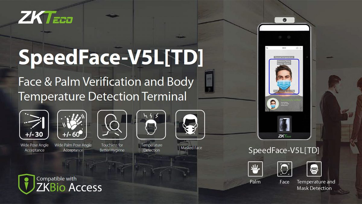 ZKTeco SpeedFace V5L (TD) Multi-Biometric Access Control with ...