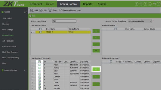 ZKTeco Software