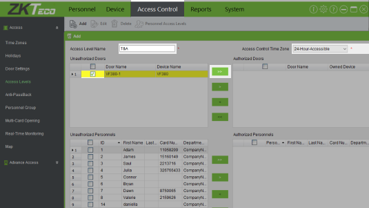 ZKTeco Software