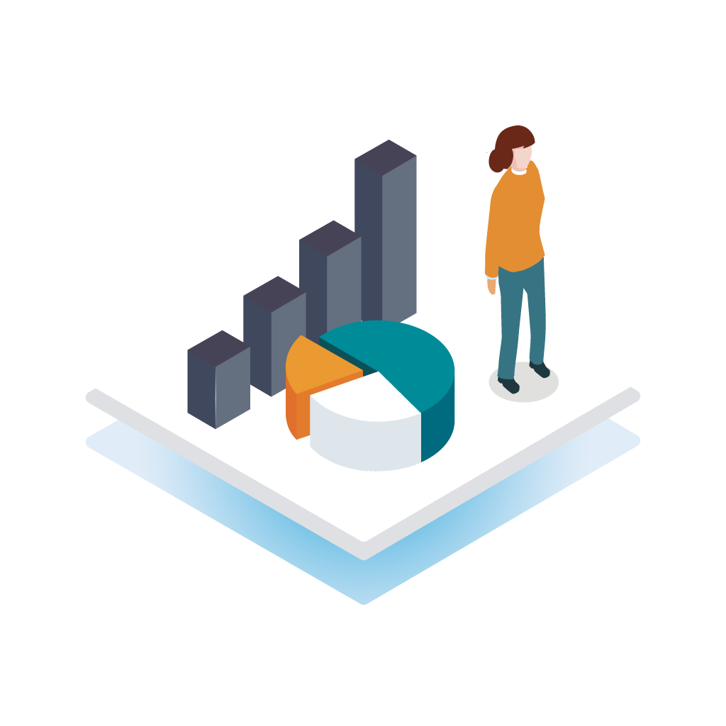 HR Statistics isometric illustration