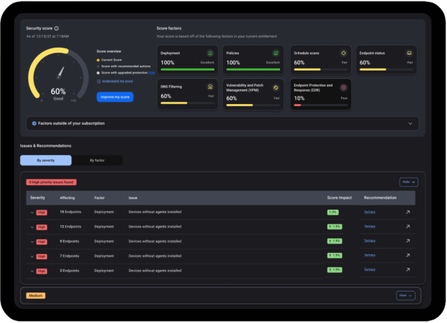 ThreatDown Dark Dashboard image
