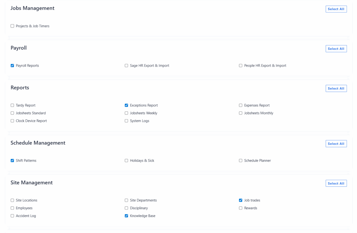Go2Clock User Access Levels Explained - Idency