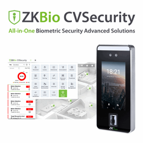 Access Control system - ZKBio CVSecurity software with SpeedFace  