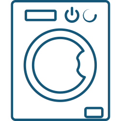 cleaning and facilities management washing machine icon image
