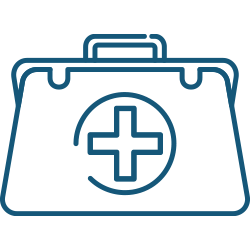 healthcare medical bag icon image
